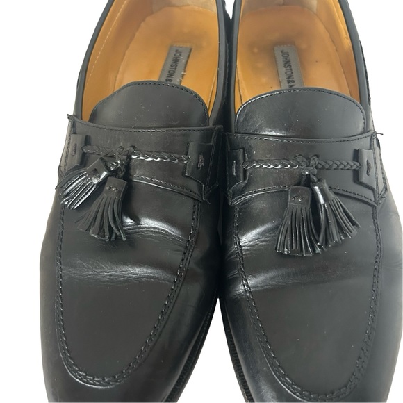 Johnson & Murphy size 12. Black Tassel Loafers - Picture 5 of 8